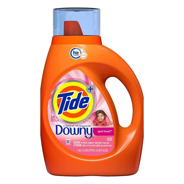 Tide Plus A Touch of Downy Liquid Laundry Detergent April Fresh