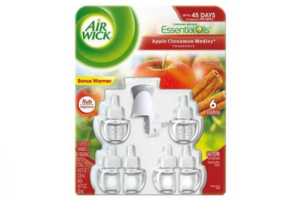 Air Wick Warmer and Refill Apple Spice 6 Count