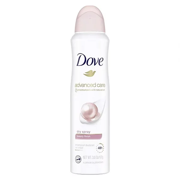 Dove Dry Spray Antiperspirant Deodorant for Women Beauty Finish for 48 Hour Prot