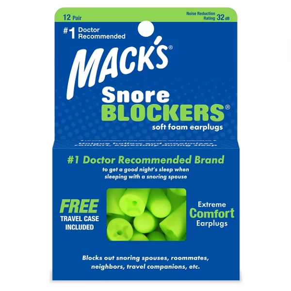 Mack's Snore Blockers Soft Foam Earplugs