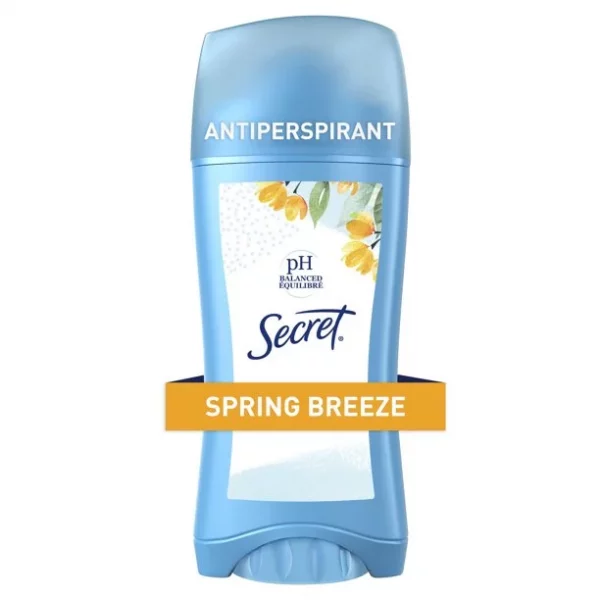 Secret Invisible Solid Antiperspirant Deodorant, Spring Breeze 2.6 oz