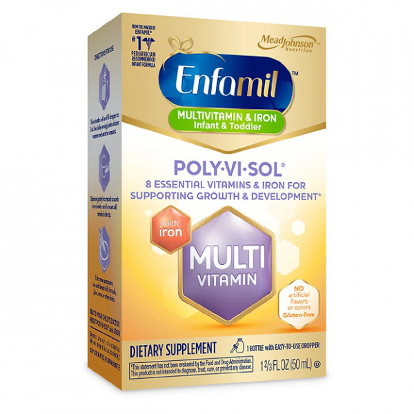 Enfamil Poly-Vi-Sol with Iron Multivitamin Supplement Drops 1.66fl oz