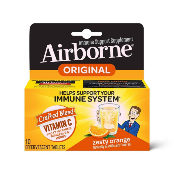 Airborne Immune Support Effervescent Minerals & Herbs with Vitamin C, E, Zinc