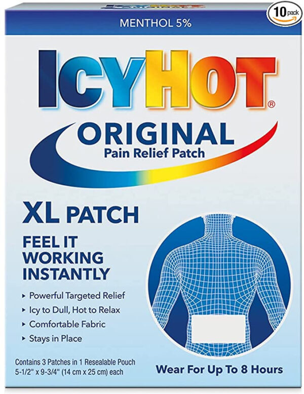 ICY HOT Medicated Patches Extra Strength Extra Large (Back) 3 Each