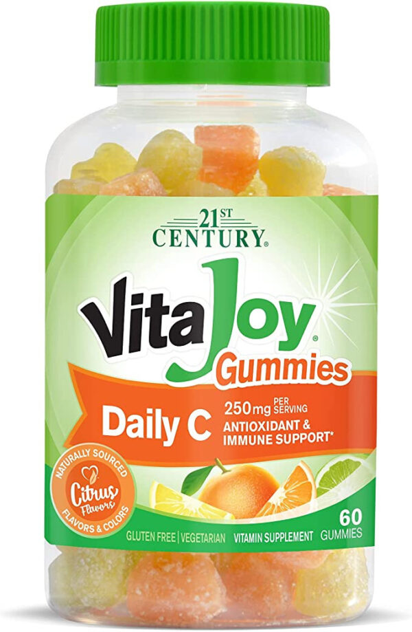 21st Century VitaJoy Daily C 250 mg Gummies, Citrus, 60 Count