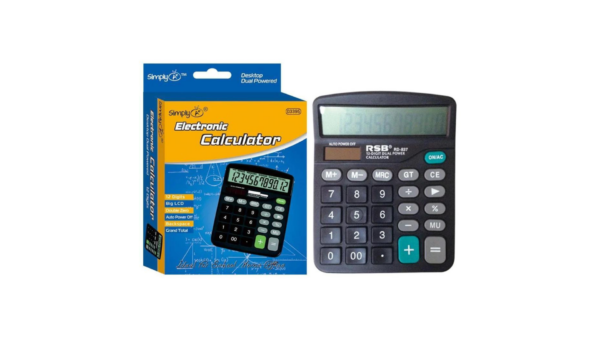 12-Digit Calculator 5.8X4.7 Inches Dual Power