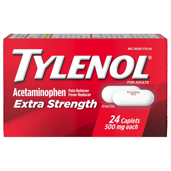 TYLENOL Extra Strength Caplets with 500 mg Acetaminophen 24.0ea