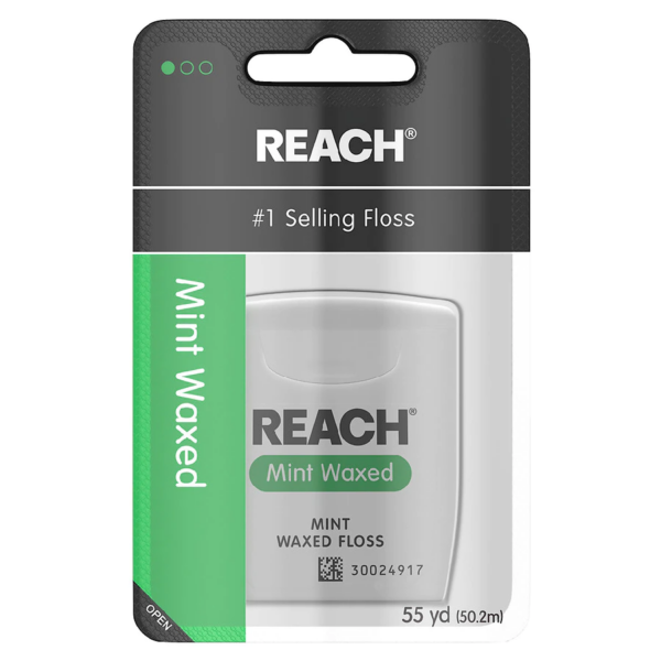 Reach Waxed Dental Floss Mint 55.0yd