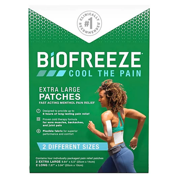 Biofreeze 4-Count X-Large Patches