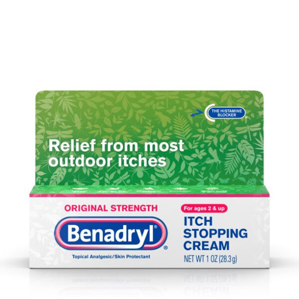 Benadryl Original Strength Itch Relief Cream, Topical Analgesic, 1 oz