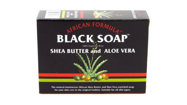 African Formula Black Soap Shea Butter and Aloe Vera, 3.5 Oz