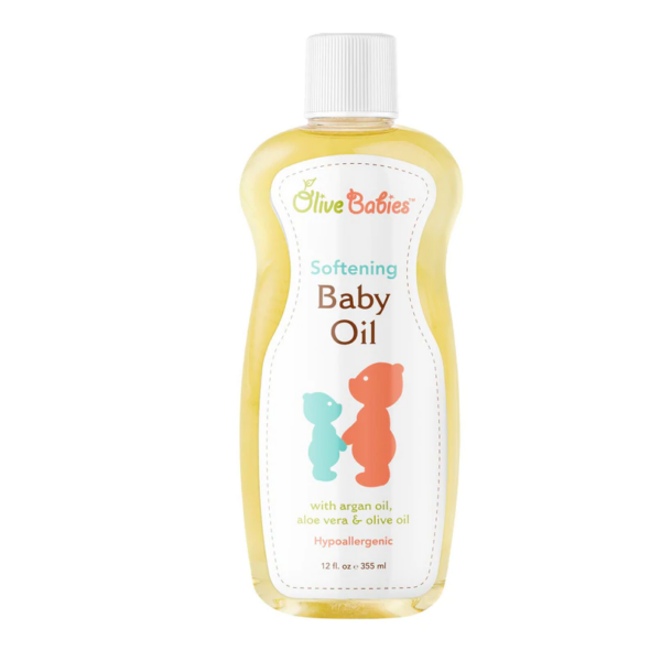 Olive Babies Softening Baby Oil, 12 fl.oz