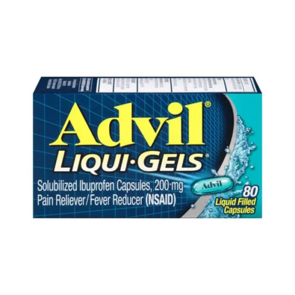 Advil Ibuprofen Liqui-Gels 200mg 80 capsules