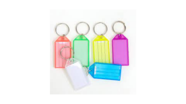 Key Tag With Label Window 6ct