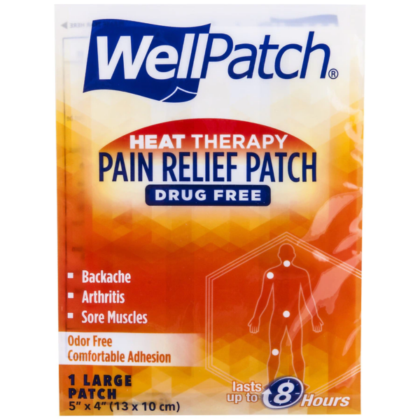 WellPatch Warming Pain, Migraine, Arthritis Relief Patch Pack of 4