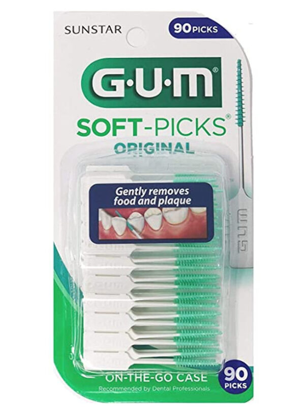 GUM, Sunstar Soft-Picks Floss Original On the go Case 90 ct.