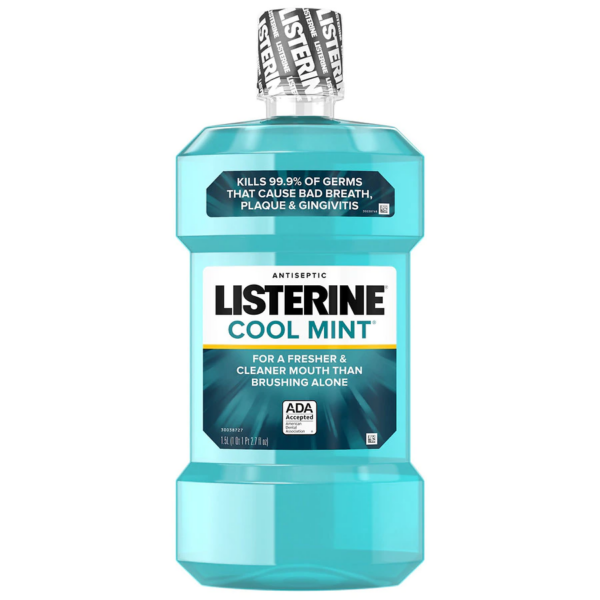 Antiseptic Mouthwash for Bad Breath & Plaque Cool Mint 1.5L