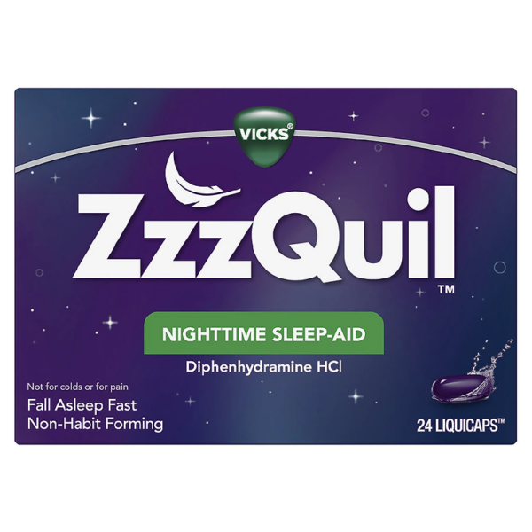 ZzzQuil Nighttime Sleep Aid, Non-Habit Forming LiquiCaps24.0ea