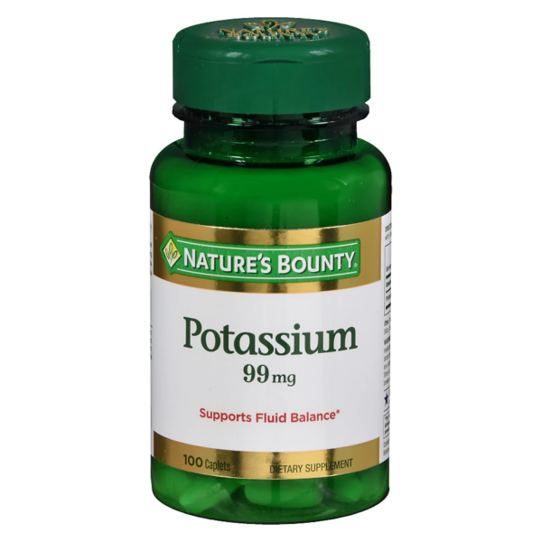 Nature's Bounty Potassium Gluconate 99mg, Caplets 100.0ea