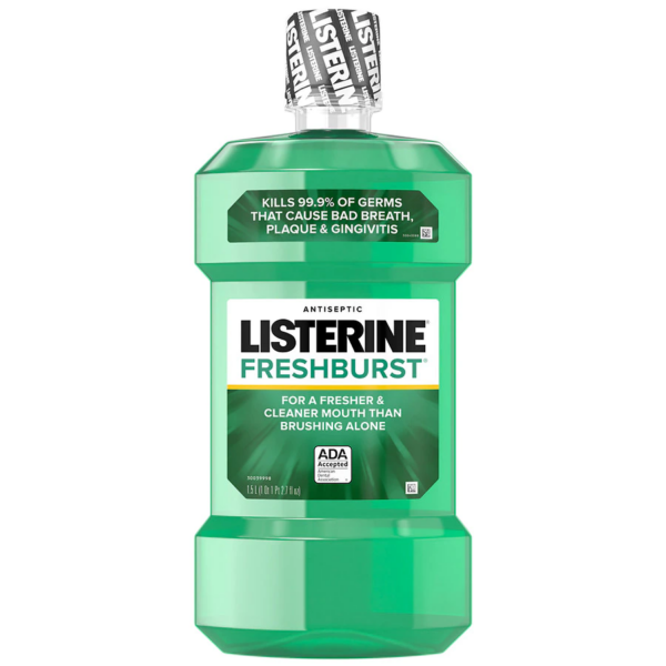 Listerine Freshburst Antiseptic Mouthwash, Mint, 1.5 L