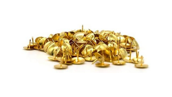 Simply A+ 200 Thumb Tacks Brass Plated