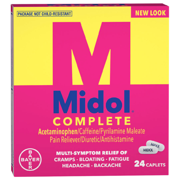 Midol Complete Menstrual Pain Relief 24 Cap