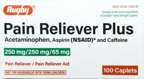 Rugby Pain relief 100ct