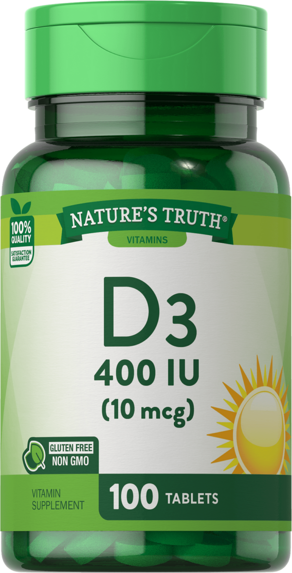 Nature's Truth VITAMIN D3 400 IU (10 MCG) 100 Tablets