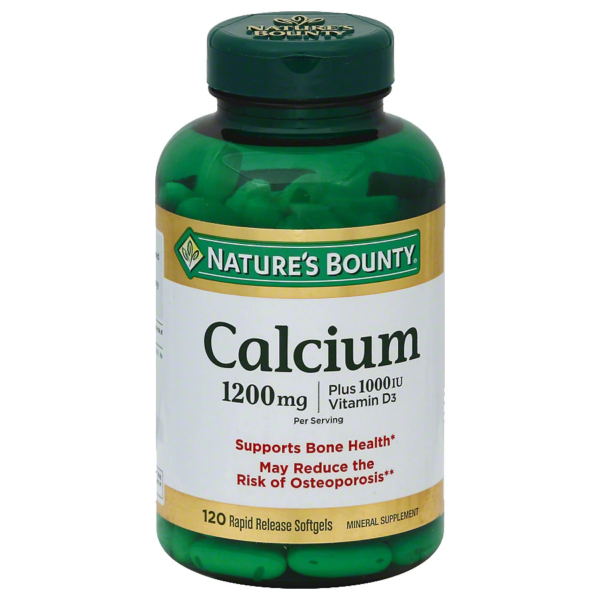 Nature's Bounty Calcium 1200 mg plus Vitamin D3 120.0ea