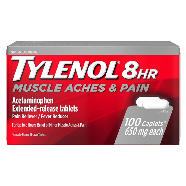 TYLENOL 8 Hour Muscle Aches & Pain Tablets With Acetaminophen100.0ea