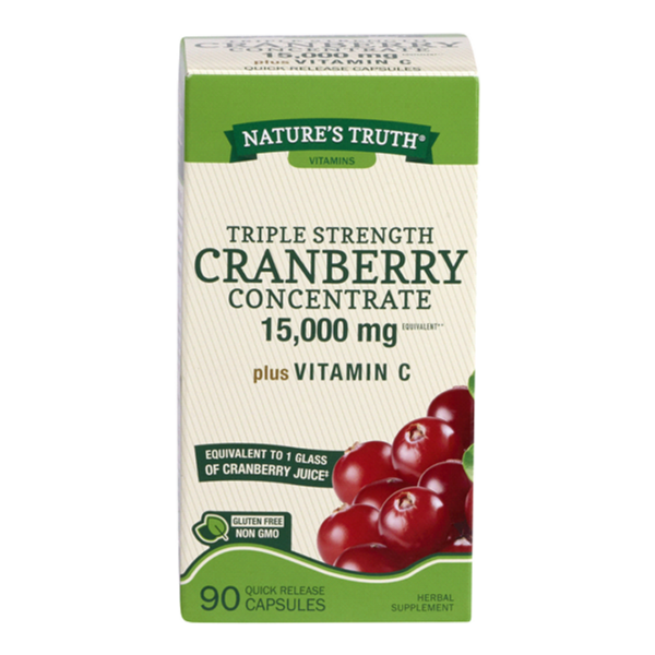 Nature's Truth Ultra Triple Strength Cranberry Concentrate 30,000mg Plus Vitamin