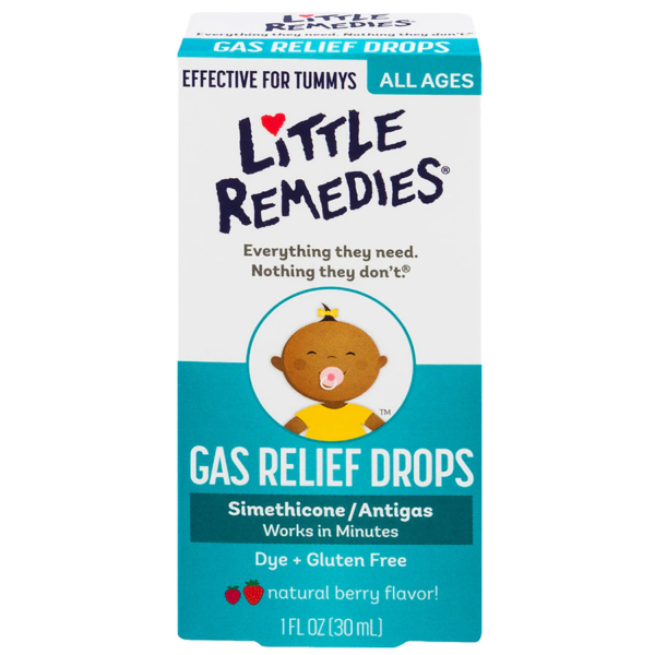 Little Tummys Gas Relief Drops, Natural Berry Flavor, 100 Doses Berry 1.0fl oz