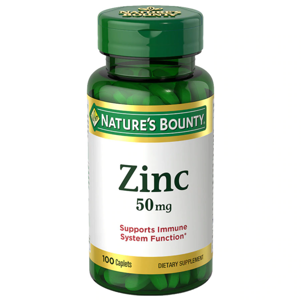 Nature's Bounty Zinc 50 mg Caplets 100.0ea