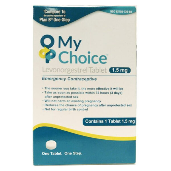 My Choice Levonorgestrel Tablet, 1.5 mg Emergency Contraceptive