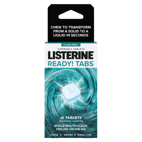 Listerine Ready! Tabs Chewable Tablets Mint16.0ea