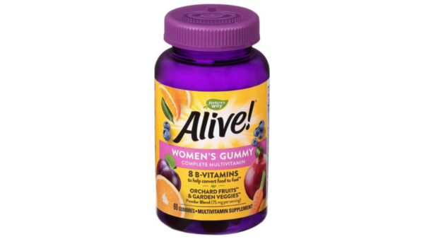 Nature’s Way Alive! Women’s Gummy Multivitamin, B-Vitamins, Mixed Berry Flavored