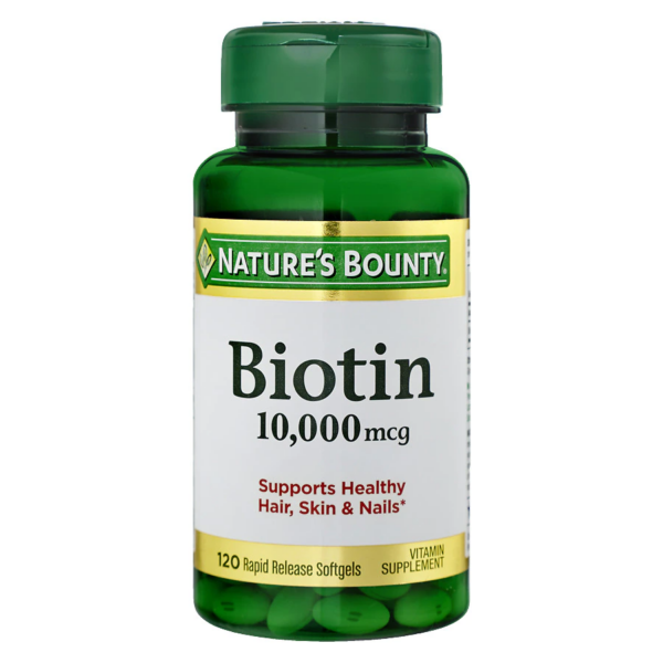 Nature's Bounty Ultra Strength Biotin 10,000mcg, Softgels120.0ea