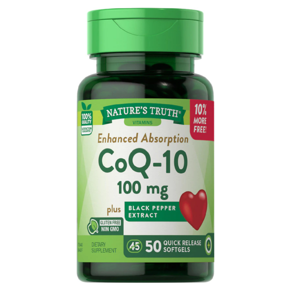 Nature's Truth CoQ-10 100 mg plus Black Pepper Extract 50.0ea