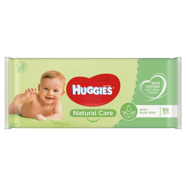 HUGGIES BABY WET WIPES, NATURAL CARE - PACK OF 56