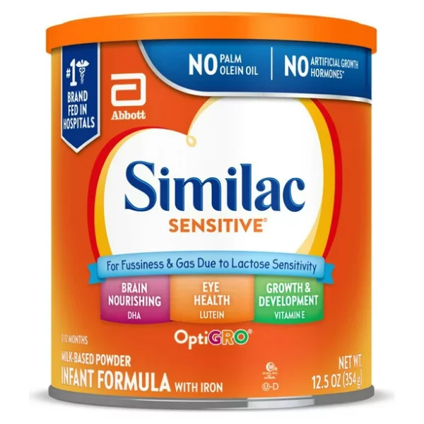 Similac Sensitive Powder Baby Formula, 12.5-oz